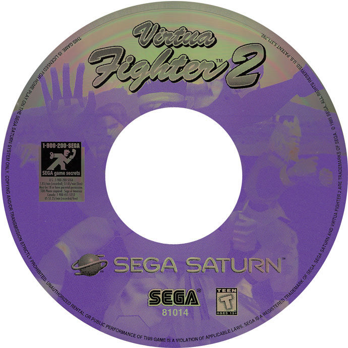 Virtua Fighter 2 - Sega Saturn (Sega - 2) video game collectible [Barcode 010086810141] - Main Image 3