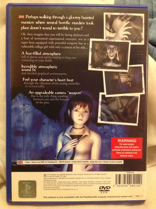 Project Zero - Sony PlayStation 2 (PS2) (Tecmo - 1) video game collectible [Barcode 3563650069140] - Main Image 2