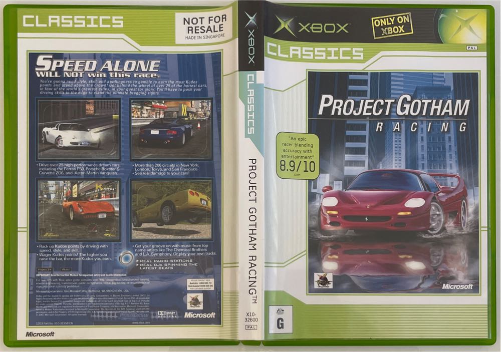 Project Gotham Racing - Microsoft Xbox (Microsoft - 4) video game collectible [Barcode 659556973209] - Main Image 4