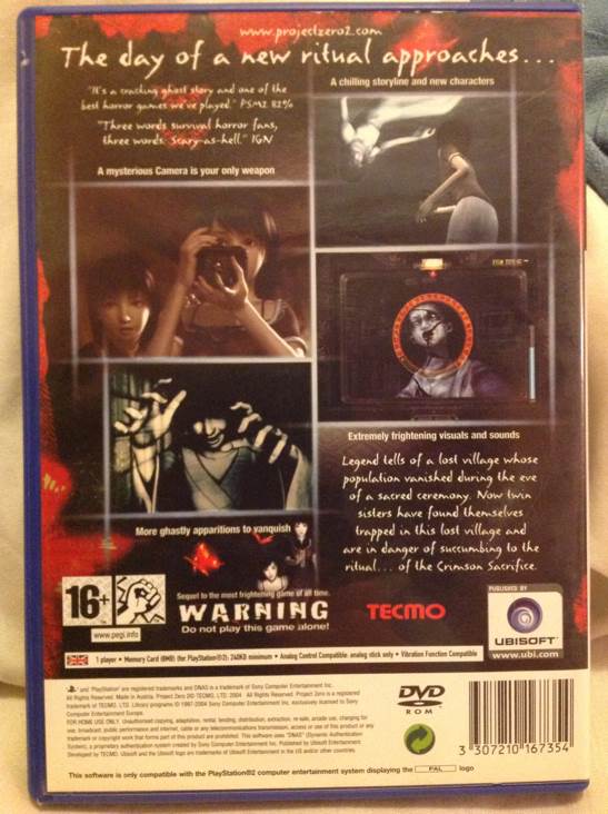 Project Zero 2 : Crimson Butterfly - Sony PlayStation 2 (PS2) (Tecmo - 1) video game collectible [Barcode 3307210167354] - Main Image 2