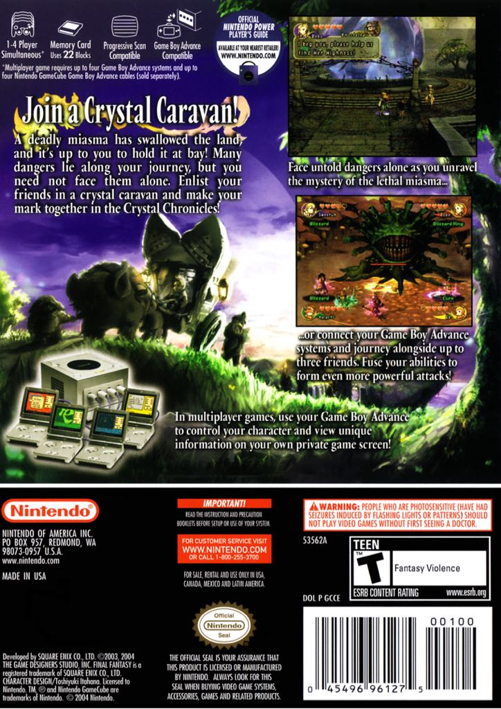 Final Fantasy Crystal Chronicles - Nintendo GameCube (Square Enix - 1) video game collectible [Barcode 045496961336] - Main Image 2