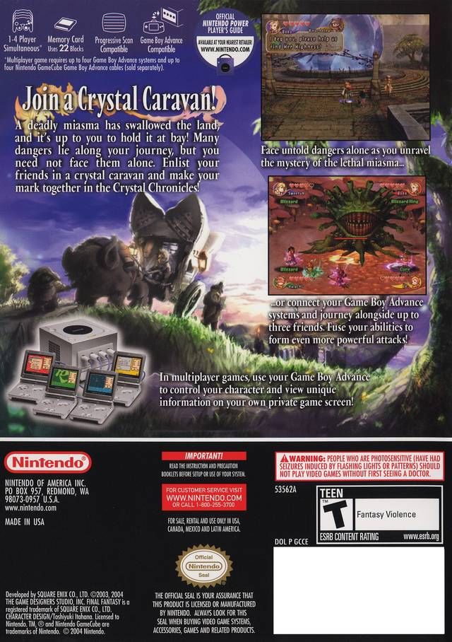Final Fantasy Crystal Chronicles - Nintendo GameCube (Square Enix - 1) video game collectible - Main Image 2
