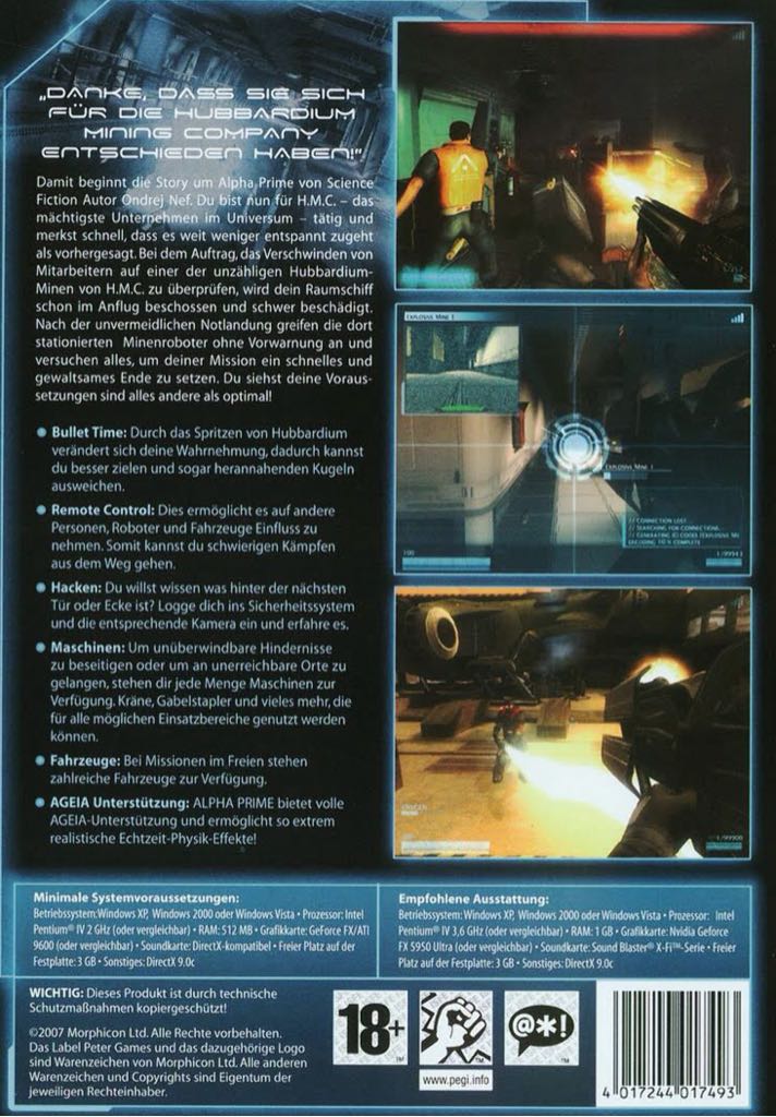 Alpha Prime - PC (Meridian4) video game collectible [Barcode 877949000145] - Main Image 2