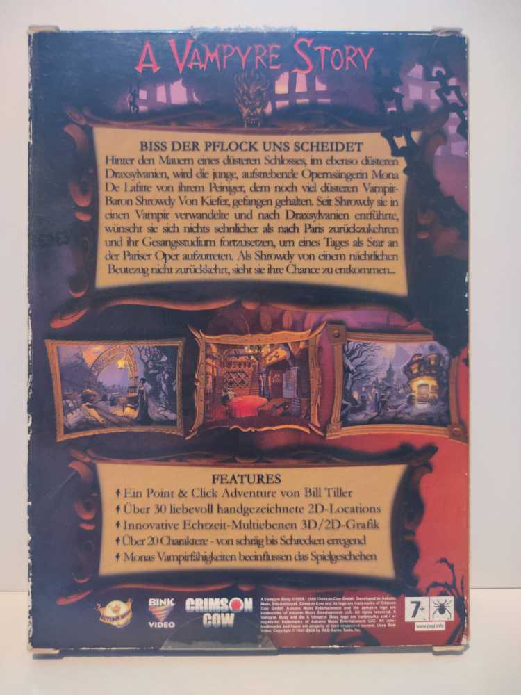 A VAMPYRE STORY - PC (Crimson Cow) video game collectible [Barcode 4041756008106] - Main Image 2