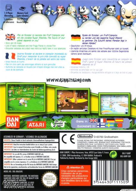 Ribbit King - Nintendo GameCube (Bandai - 4) video game collectible [Barcode 045557184063] - Main Image 2