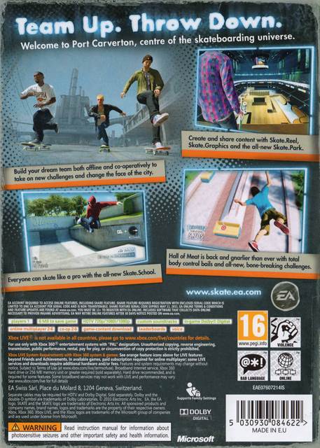 Skate 3 - Microsoft Xbox 360 video game collectible - Main Image 2