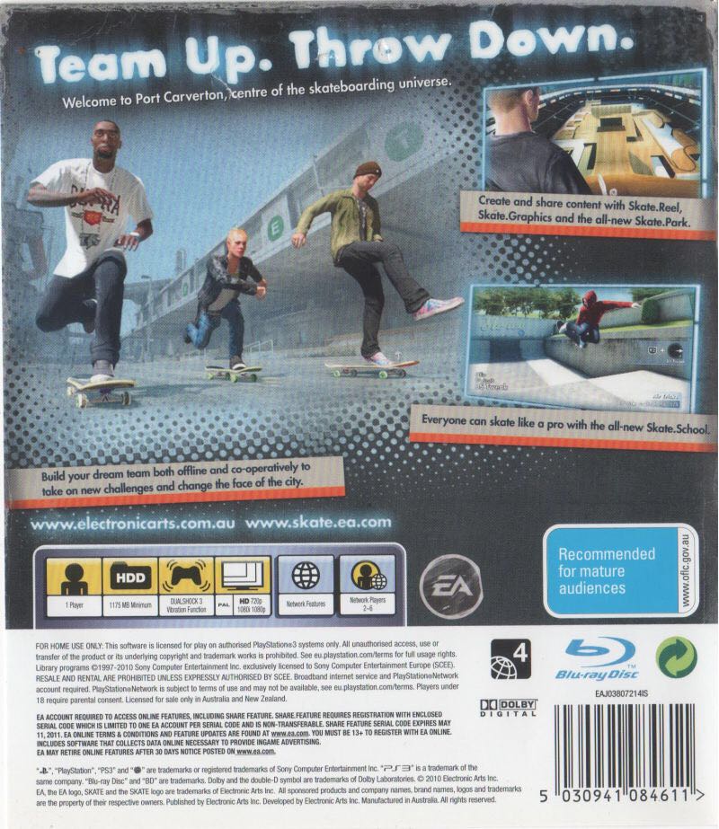 Skate 3 - Microsoft Xbox 360 video game collectible - Main Image 2