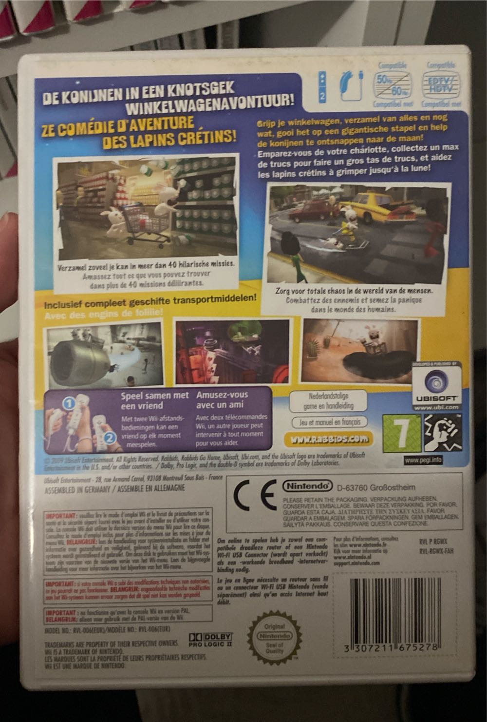 Rabbids Go Home - Nintendo Wii (Ubisoft - 1-2) video game collectible [Barcode 3307211675278] - Main Image 2