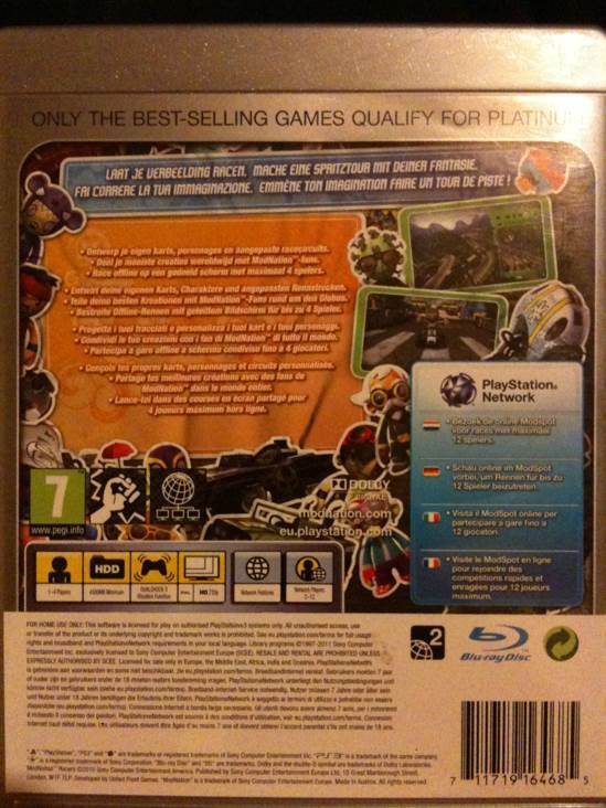 ModNation Racers - Sony PlayStation 3 (PS3) (4) video game collectible [Barcode 711719164685] - Main Image 2