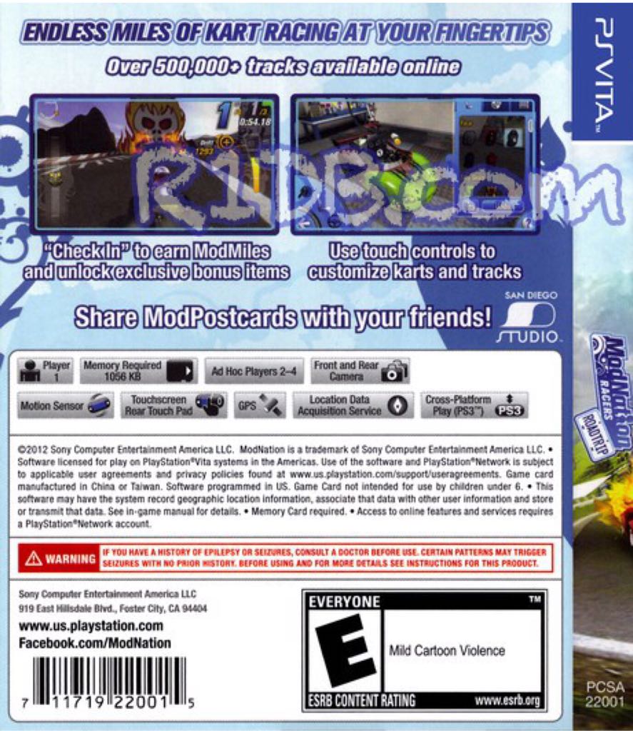 ModNation Racers - Sony PlayStation Portable (PSP) video game collectible [Barcode 711719247111] - Main Image 2