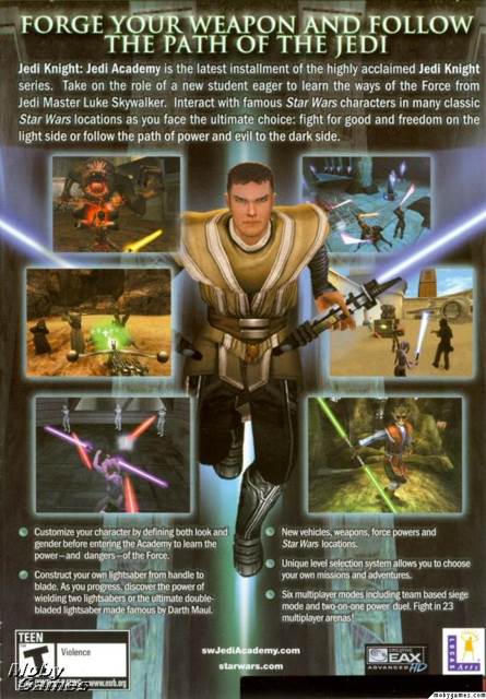 Star Wars: Jedi Knight - Jedi Academy - PC (LucasArts - 1) video game collectible [Barcode 9328878009514] - Main Image 2