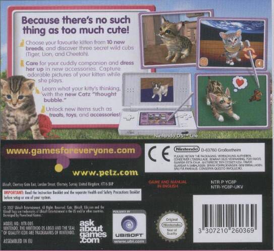 Petz Catz 2 - Nintendo DS (Ubisoft) video game collectible [Barcode 008888163688] - Main Image 2