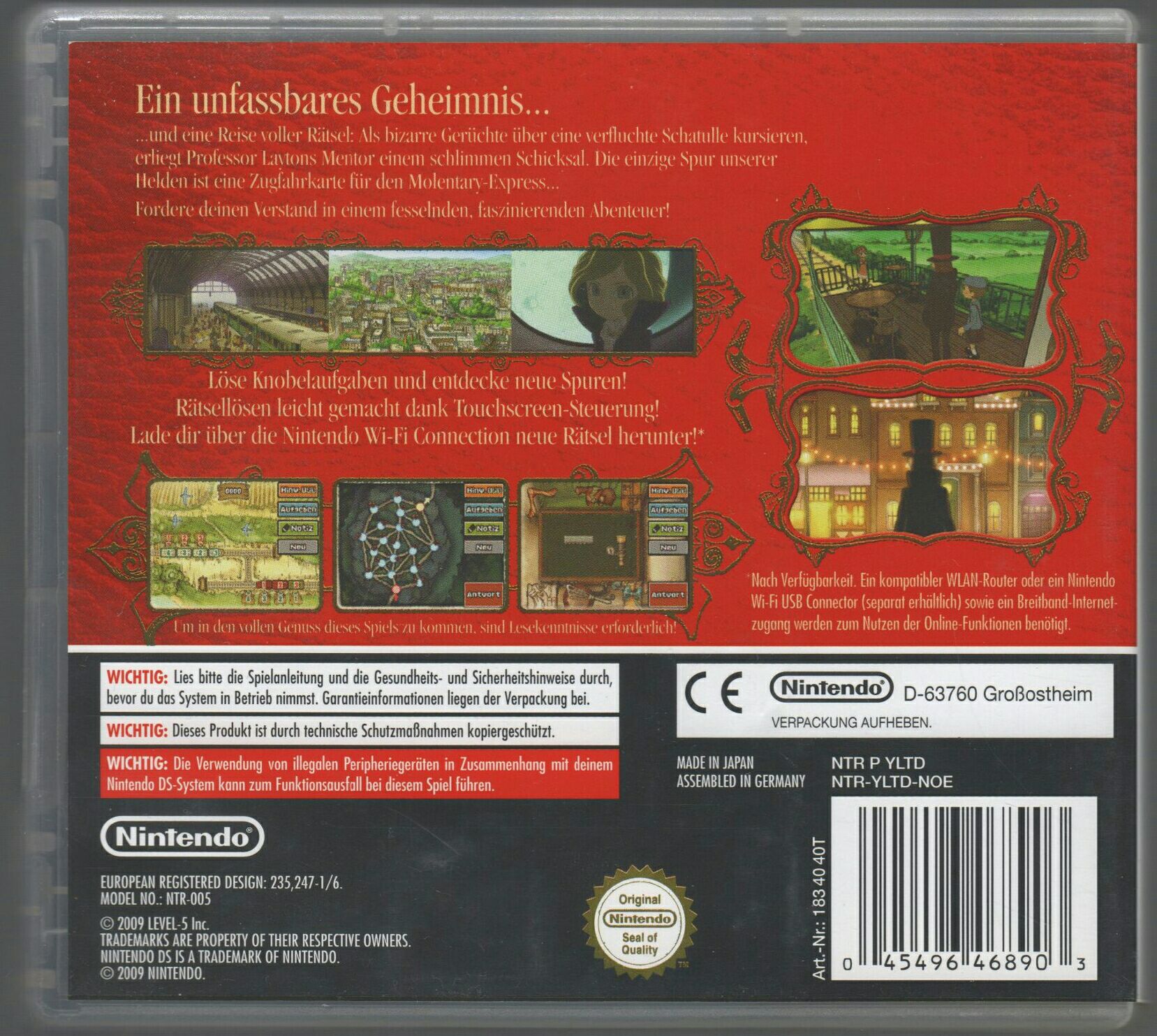 Professor Layton und die Schatulle der Pandora - Nintendo DS video game collectible - Main Image 2