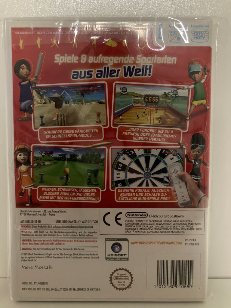 World Sports Party - Nintendo Wii video game collectible [Barcode 4012160010559] - Main Image 2