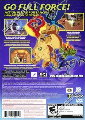 Ben 10: Alien Force - Sony PlayStation 2 (PS2) (D3 Publisher - 1) video game collectible [Barcode 5060125483169] - Main Image 2