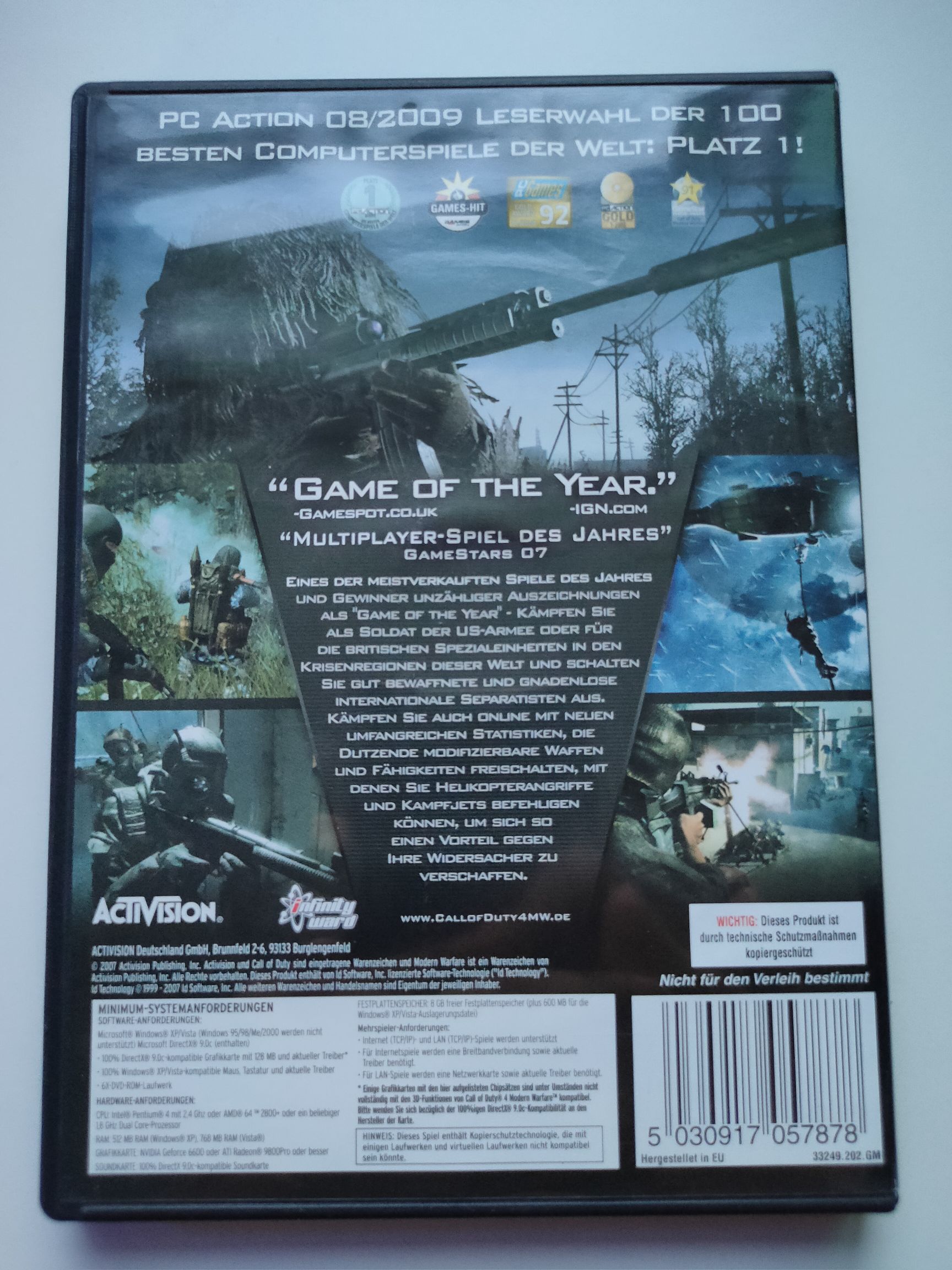 Call of Duty 4: Game of the YearPC Spiele - PC video game collectible [Barcode 5030917057878] - Main Image 2