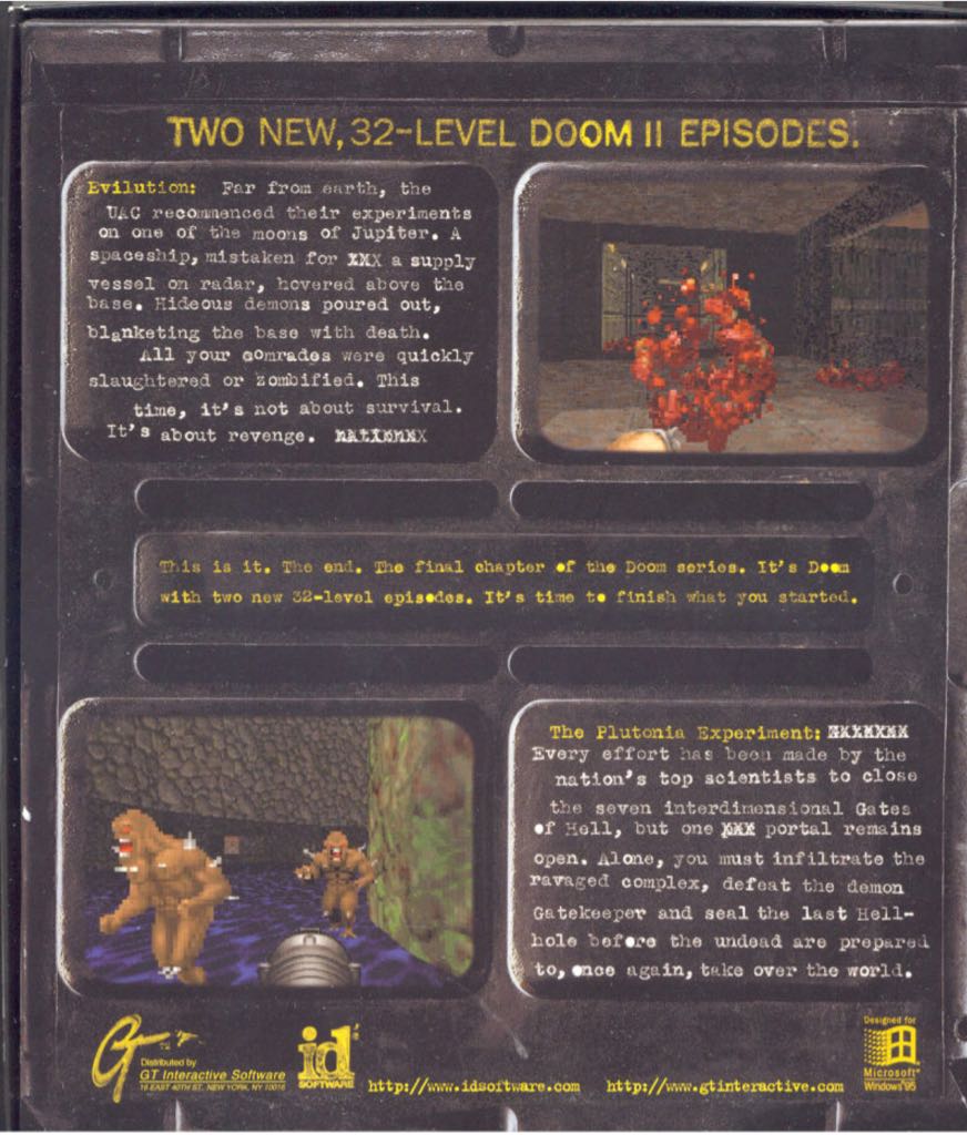 Final Doom - PC (ID Software - 1) video game collectible [Barcode 742725113190] - Main Image 2