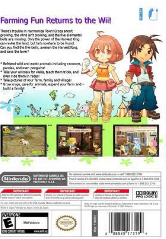 HARVEST MOON: ANIMAL PARADE - Nintendo Wii video game collectible - Main Image 2