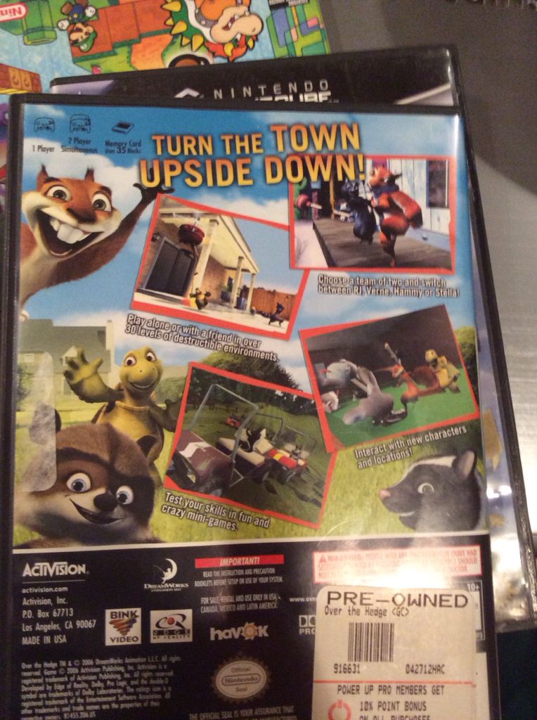 Over The Hedge - Nintendo GameCube video game collectible - Main Image 2