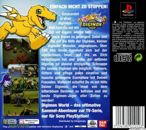 Digimon World - Sony PlayStation (Namco Bandai - 2) video game collectible [Barcode 3296580010127] - Main Image 2