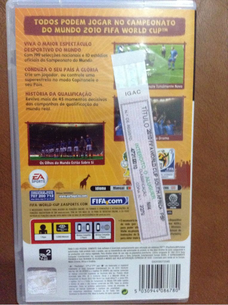 2010 Fifa World Cup South Africa - Sony PlayStation Portable (PSP) video game collectible - Main Image 2