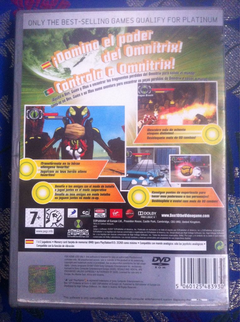 Ben 10 Protector Of Earth - Sony PlayStation 2 (PS2) (D3 Publisher - 1,2) video game collectible [Barcode 5060125483930] - Main Image 2
