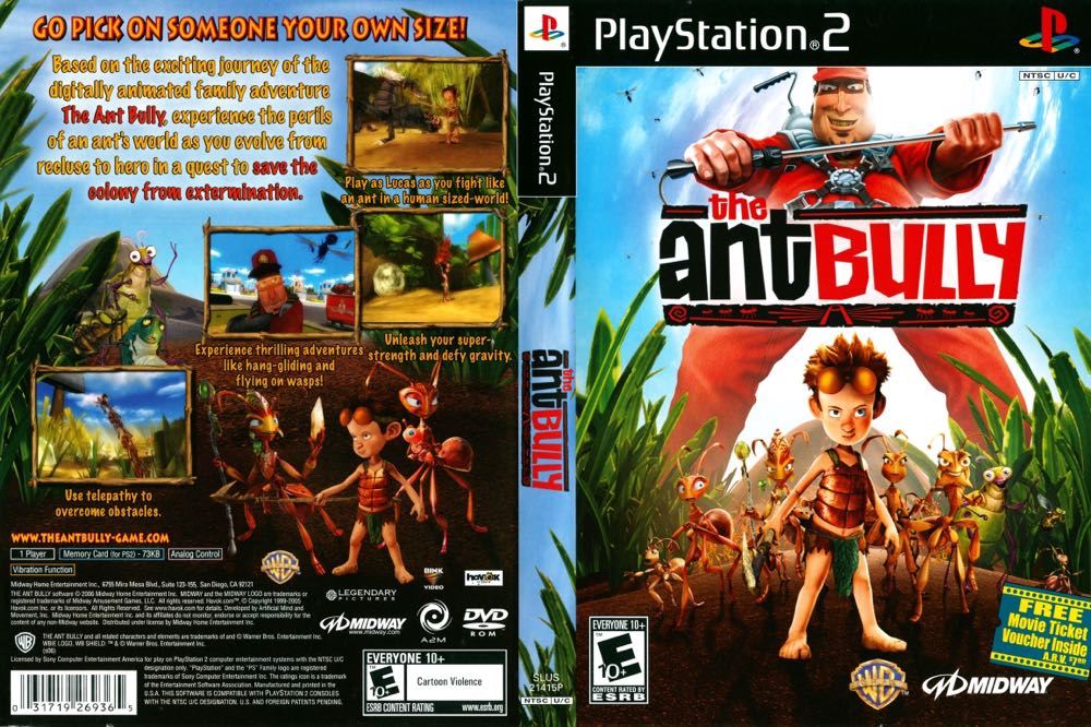 The Ant Bully - Sony PlayStation 2 (PS2) (Midway - 1) video game collectible [Barcode 031719269365] - Main Image 2