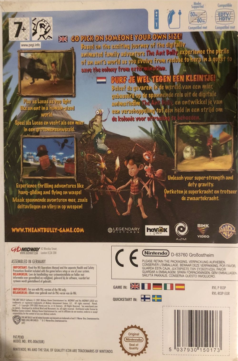 The Ant Bully - Nintendo Wii (1) video game collectible [Barcode 5037930150173] - Main Image 2