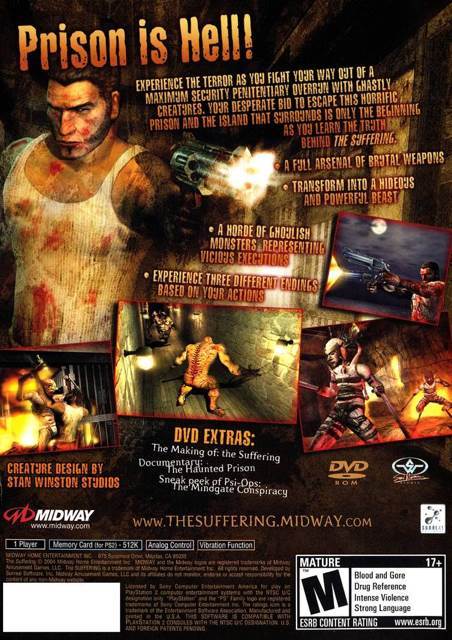 The Suffering - Sony PlayStation 2 (PS2) (Encore Software - 1) video game collectible [Barcode 031719268832] - Main Image 2