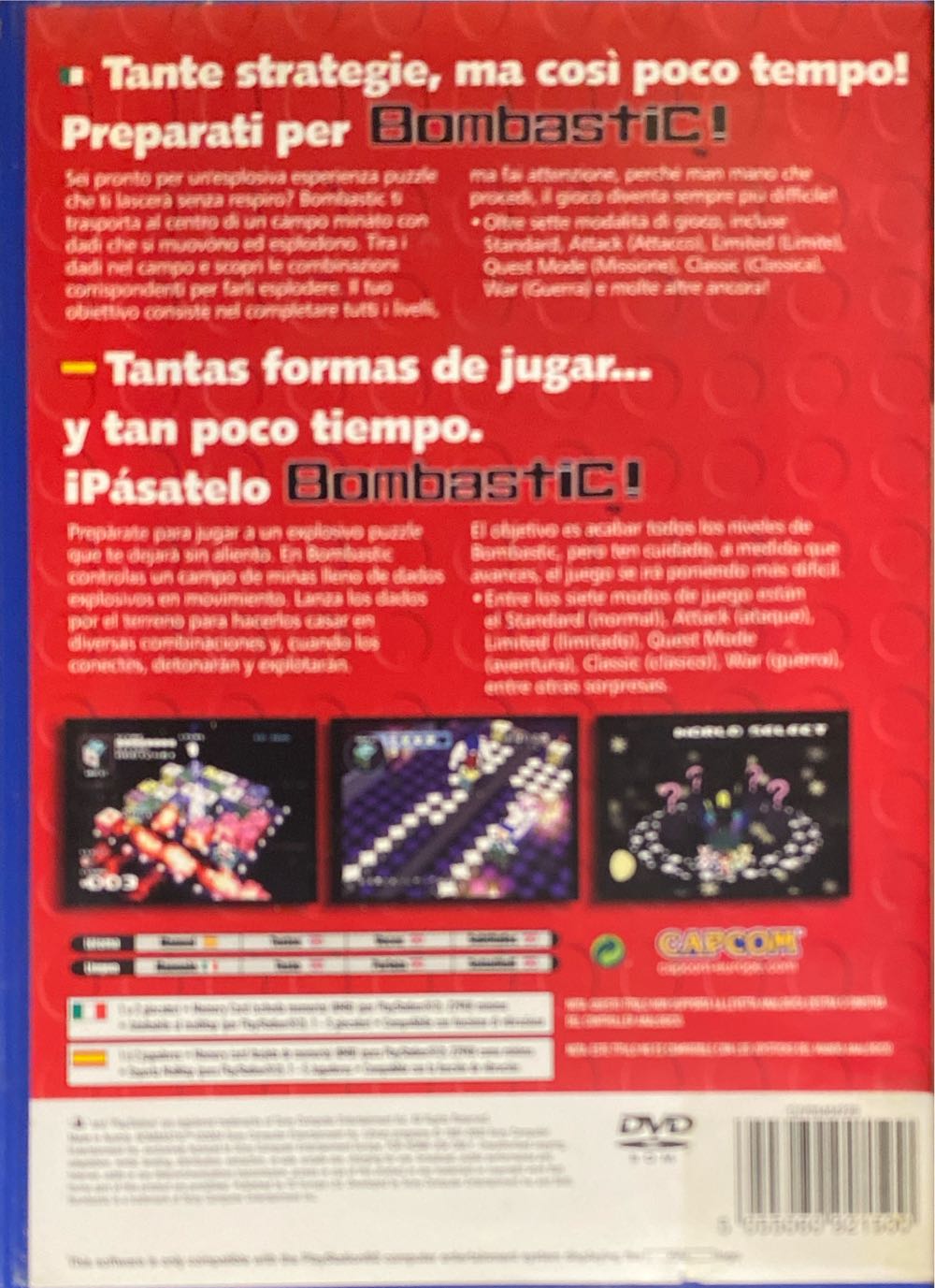 Bombastic - Sony PlayStation 2 (PS2) (Capcom - 1-2) video game collectible [Barcode 5055060921500] - Main Image 2