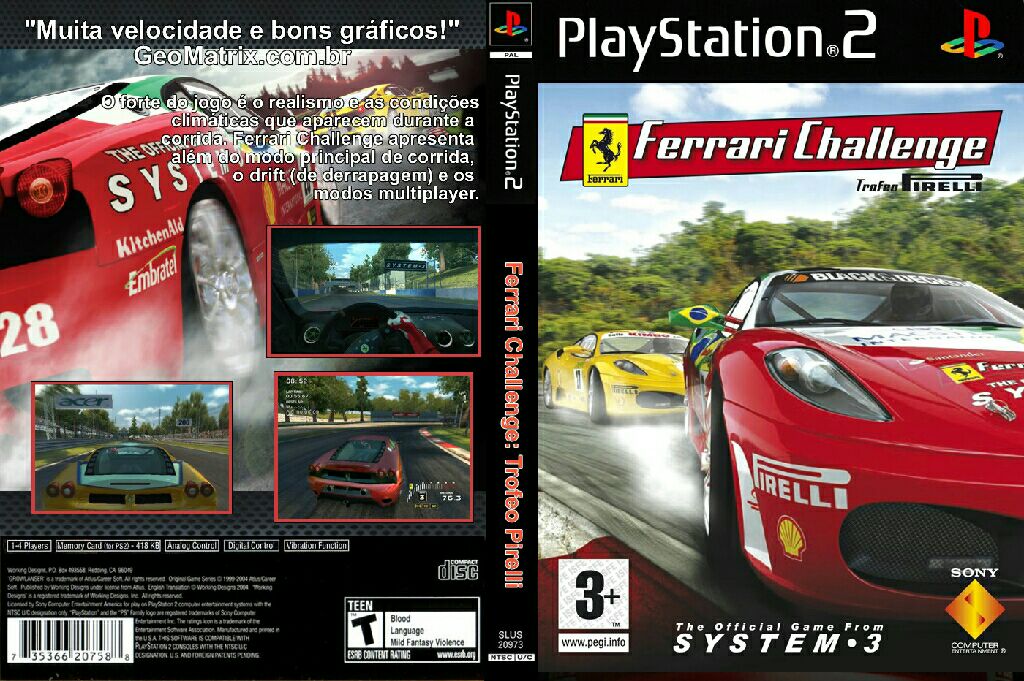 Ferrari Challenge Trofeo Pirelli - Sony PlayStation 2 (PS2) (Activision/Blizzard - 1) video game collectible [Barcode 047875756656] - Main Image 2