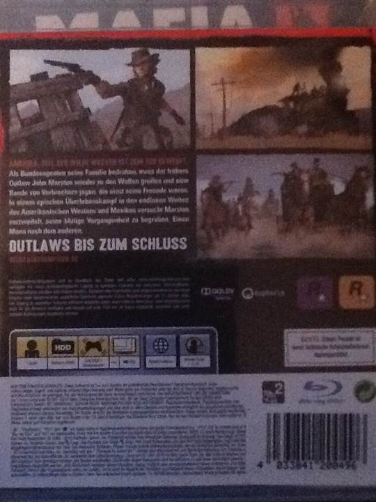 Red Dead Redemption - Sony PlayStation 3 (PS3) video game collectible [Barcode 4033841200496] - Main Image 2