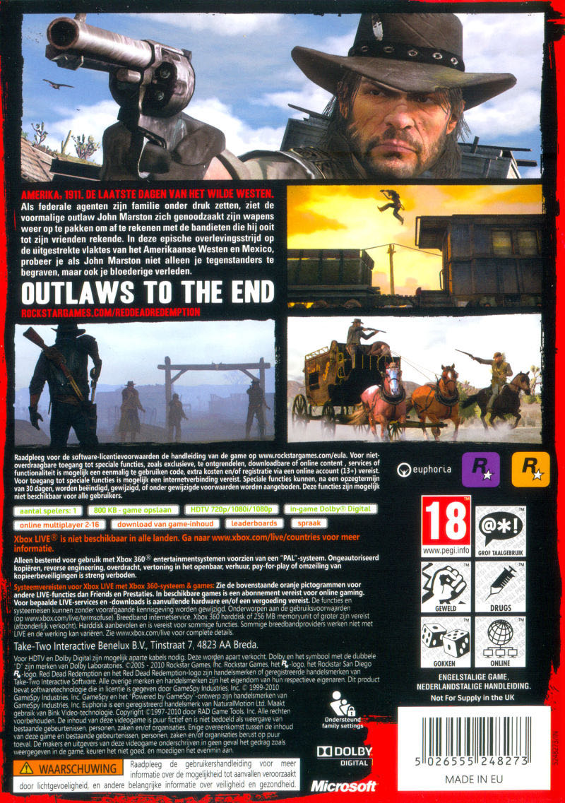 Red Dead Redemption - Microsoft Xbox 360 (Take-Two Interactive Software - 1) video game collectible [Barcode 5026555248273] - Main Image 2