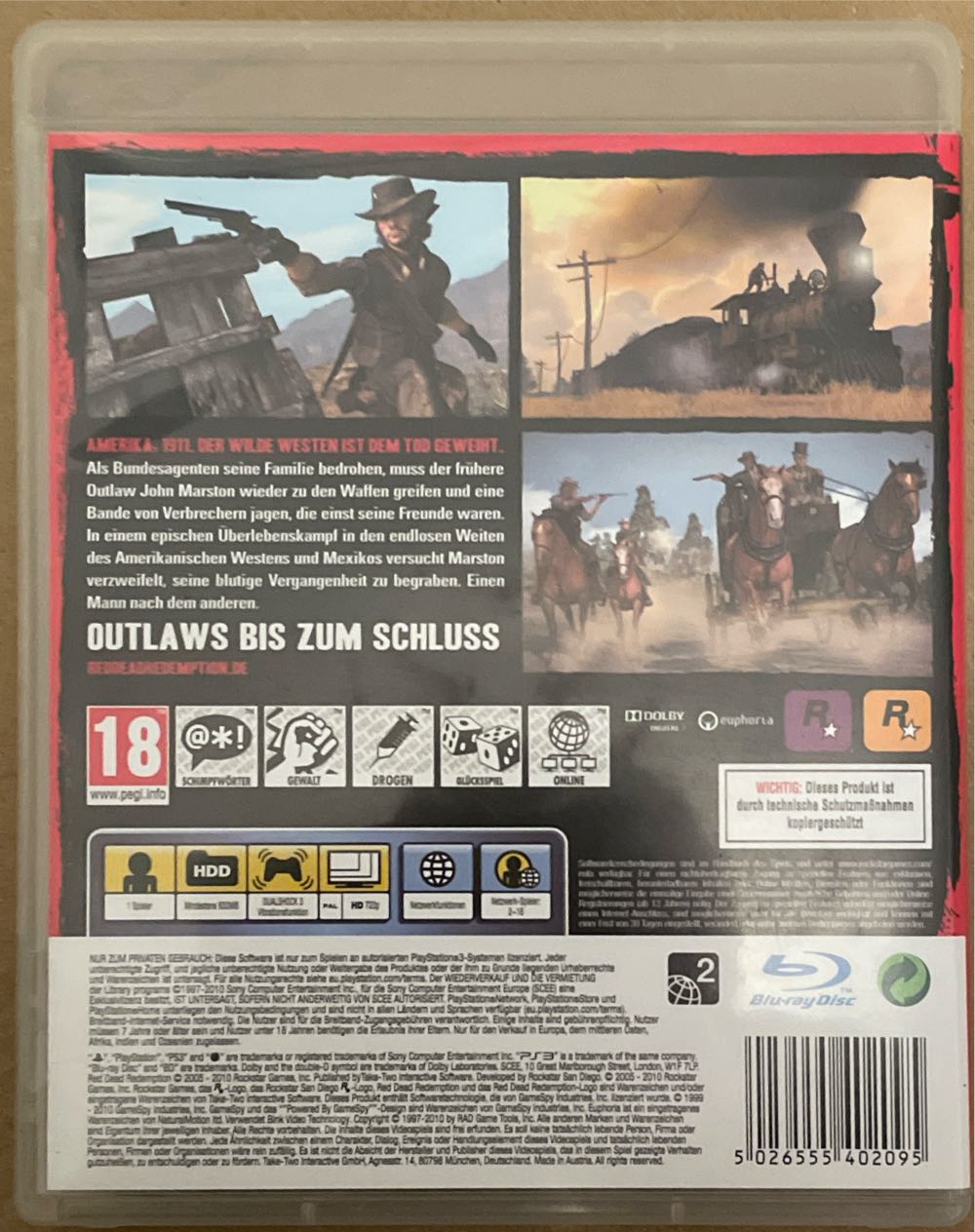 Red Dead Redemption - Sony PlayStation 3 (PS3) (Take-Two - 1) video game collectible [Barcode 5026555402095] - Main Image 2