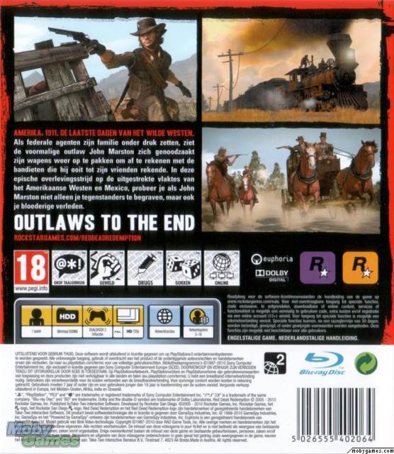 Red Dead Redemption - Sony PlayStation 3 (PS3) (Rockstar Games - 1) video game collectible [Barcode 710425375736] - Main Image 2