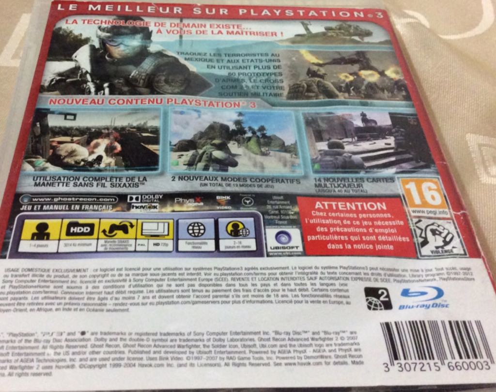 Tom Clancys Ghost Recon Advanced Warfighter 2 - Sony PlayStation 3 (PS3) (Essential Games) video game collectible - Main Image 2