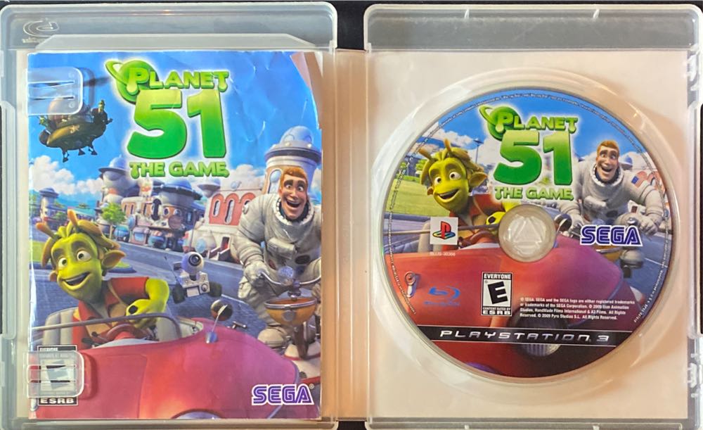 Planet 51: The Game - Sony PlayStation 3 (PS3) (Sega - 1-2) video game collectible [Barcode 010086690347] - Main Image 3