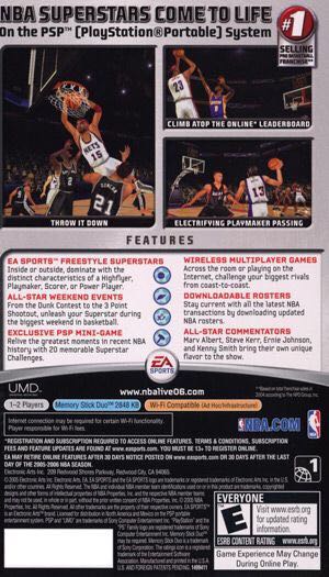 NBA Live 06 - Sony PlayStation Portable (PSP) (Ea Sports - 1) video game collectible [Barcode 5030941047203] - Main Image 2