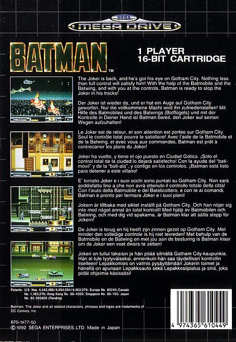 Batman  - Sega Mega Drive video game collectible - Main Image 2