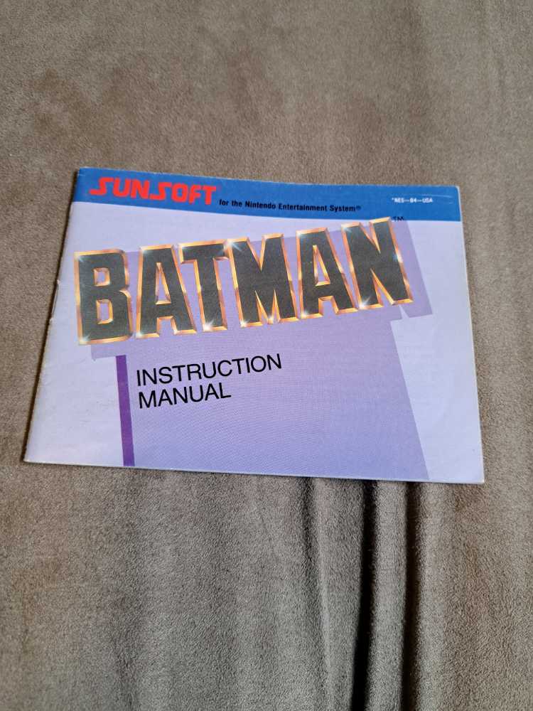 Batman  - Nintendo Entertainment System (NES) video game collectible - Main Image 2