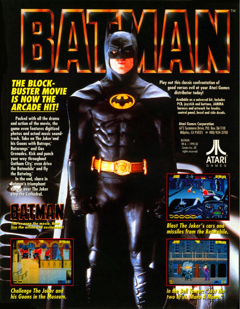 Batman  - Arcade (Atari Games - 1) video game collectible - Main Image 2