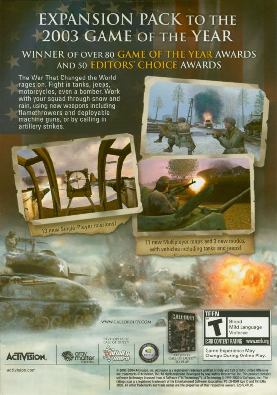 Call of Duty United Offensive - PC video game collectible [Barcode 5030917036903] - Main Image 2