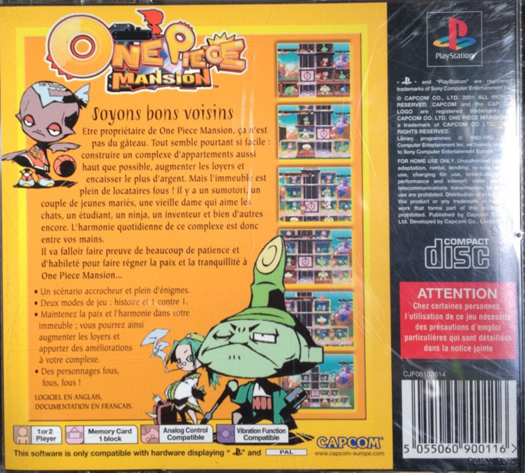 One Piece Mansion - Sony PlayStation Classic video game collectible [Barcode 5055060900116] - Main Image 2