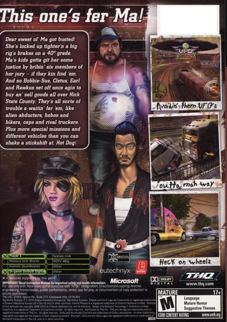 Big Mutha Truckers 2 - Microsoft Xbox (1) video game collectible [Barcode 5017783018592] - Main Image 2