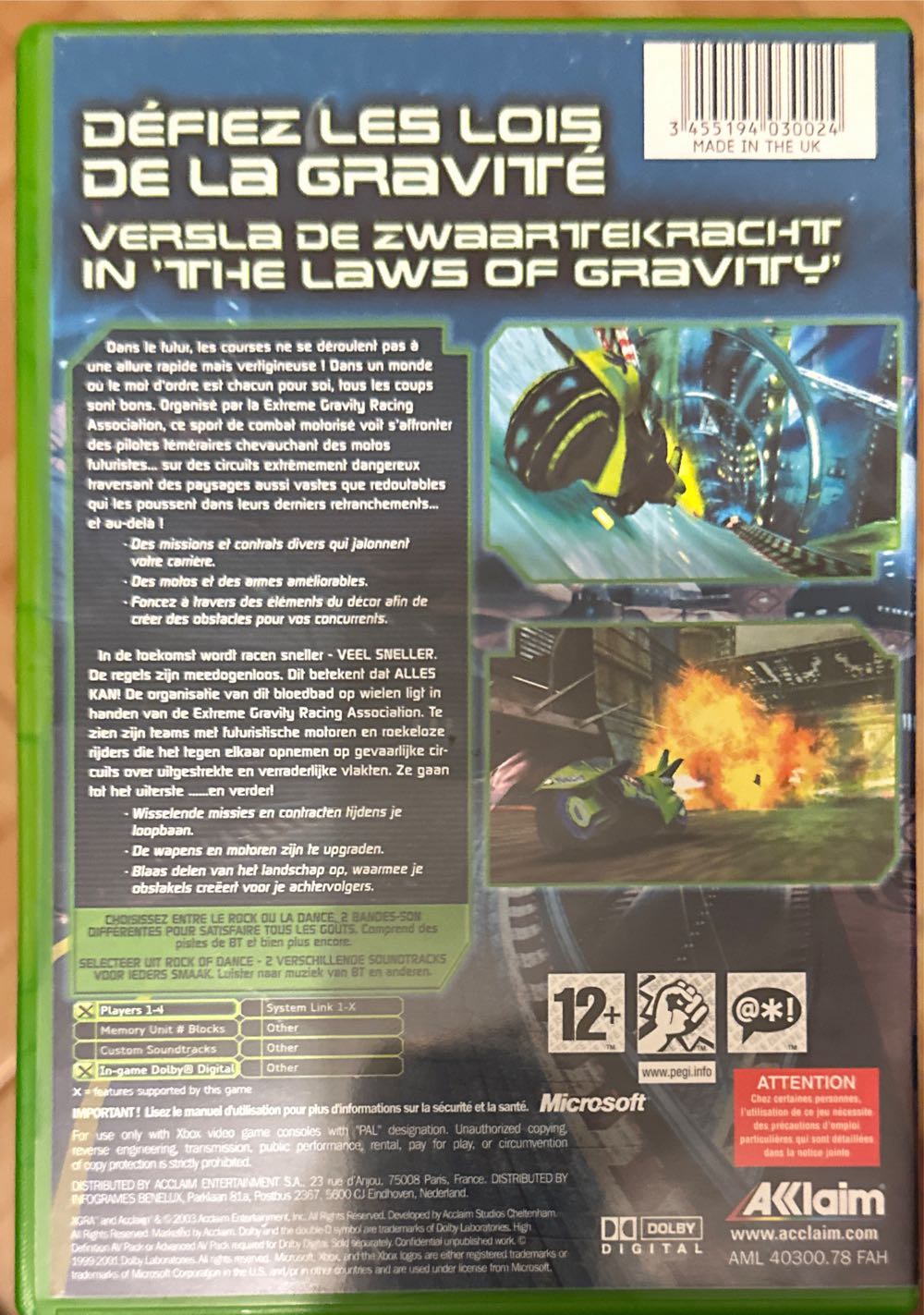 XGRA Extreme G Racing Association - Microsoft Xbox video game collectible [Barcode 3455194030024] - Main Image 2