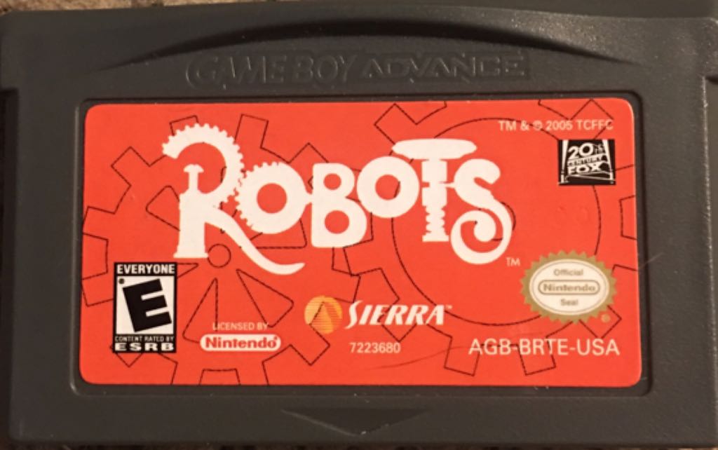 Robots - Nintendo Game Boy Advance (GBA) (Sierra - 1) video game collectible [Barcode 020626722360] - Main Image 2