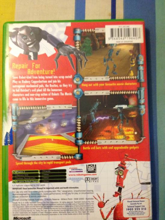 Robots - Microsoft Xbox (Sierra) video game collectible [Barcode 3348542196407] - Main Image 2
