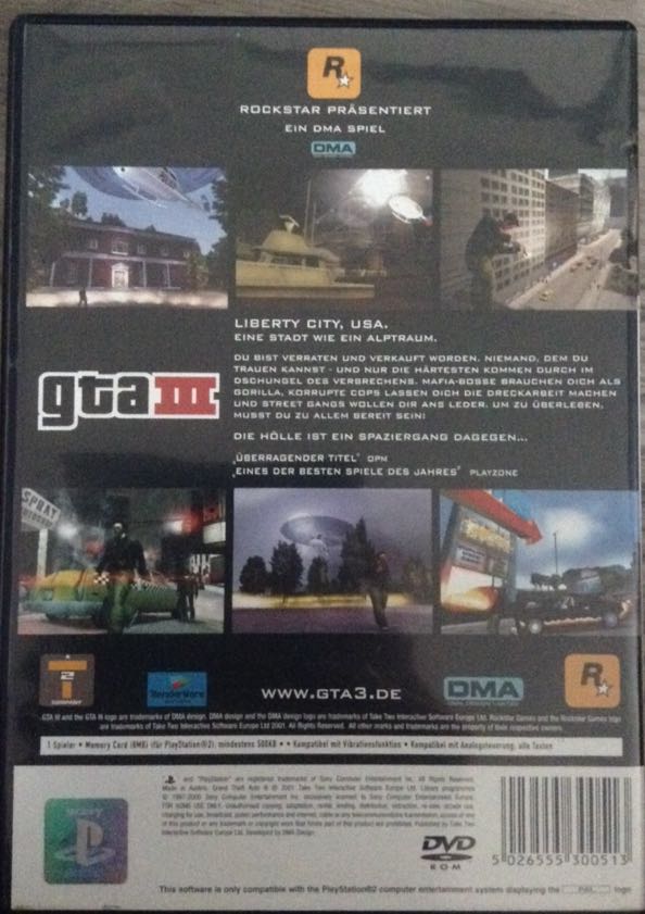 GTA III - Sony PlayStation 2 (PS2) video game collectible - Main Image 2