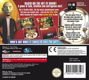 Golden Balls Game - Nintendo DSi video game collectible [Barcode 5390102498597] - Main Image 2