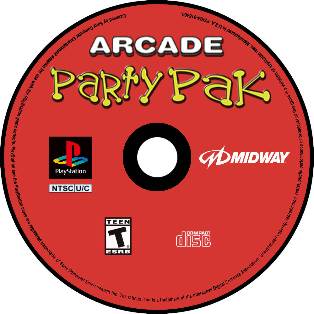 Arcade Party Pak - Sony PlayStation (Midway - 1-2) video game collectible [Barcode 5037930030024] - Main Image 3